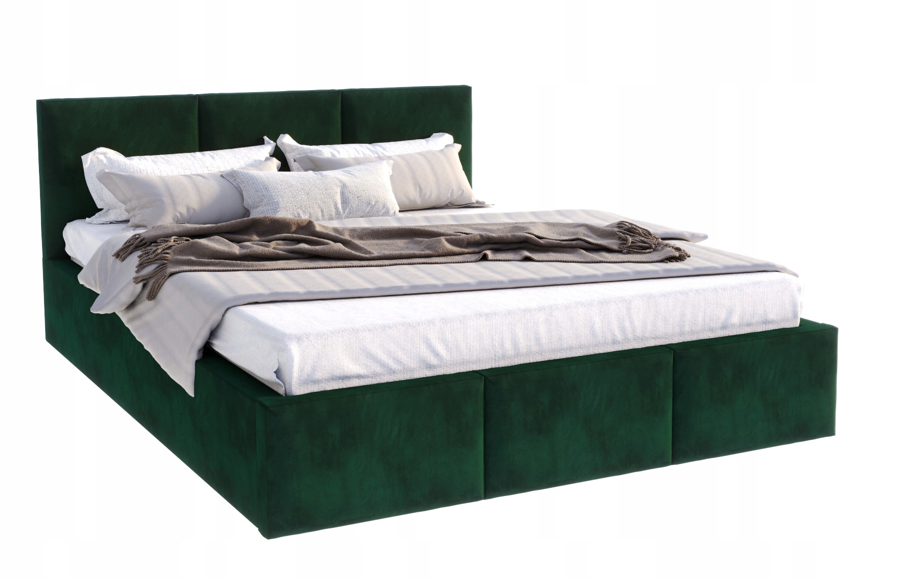 Postel 140x200 čalouněná kovová konstrukce s úložným prostorem Fresia