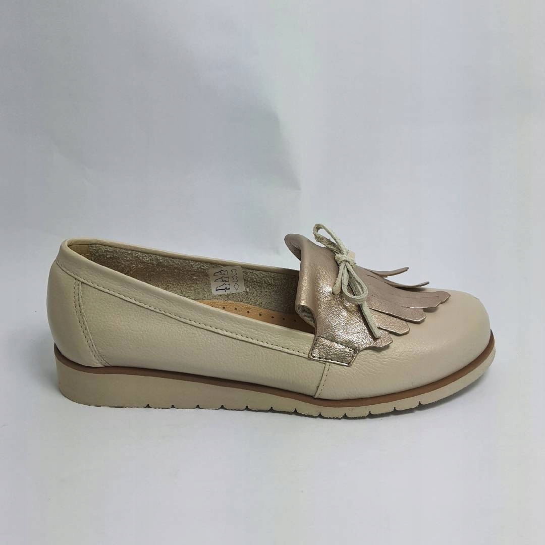 Dámské polobotky Higo kůže 1950/0 Béžová 38