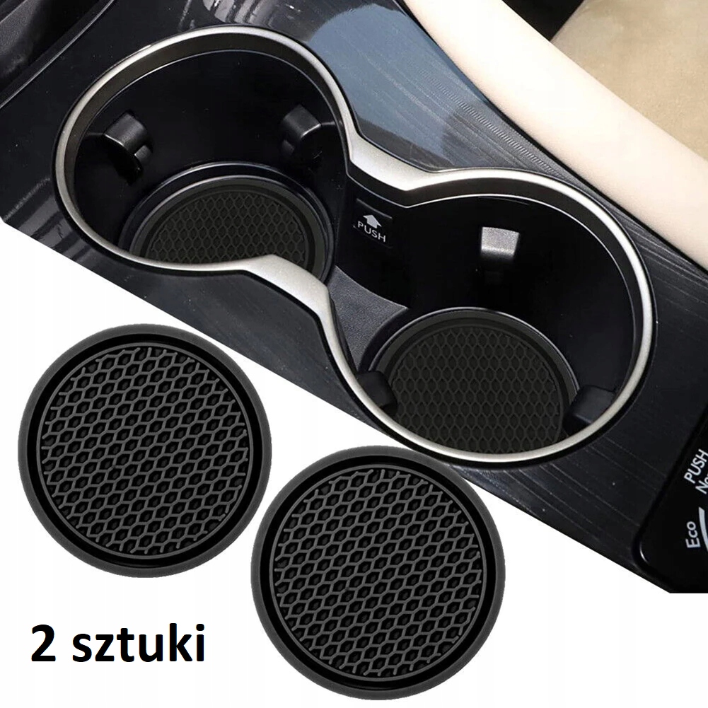 Silikonowa podstawka pod kubek do samochodu 2 sztuki
