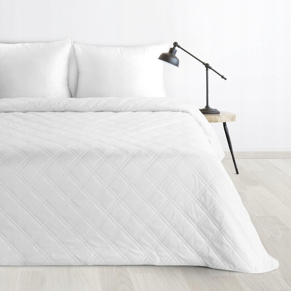 Dekorativní přehoz Luiz 8 170x210 Eurofirany, bílý, geometrický vzor