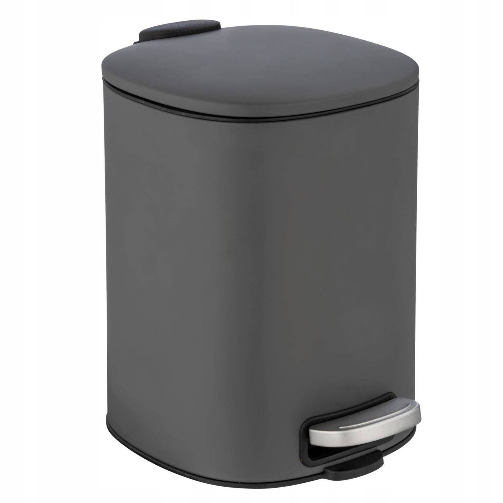 Odpadkový Koš Kovový S Pedálem 5L Systém Easy-close 27X24,5X20,5CM