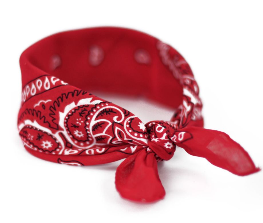 Bandana Bandanka Apaszka Chusta na Głowę Damska Męska Klasyczna Czerwona Marka Art of Polo