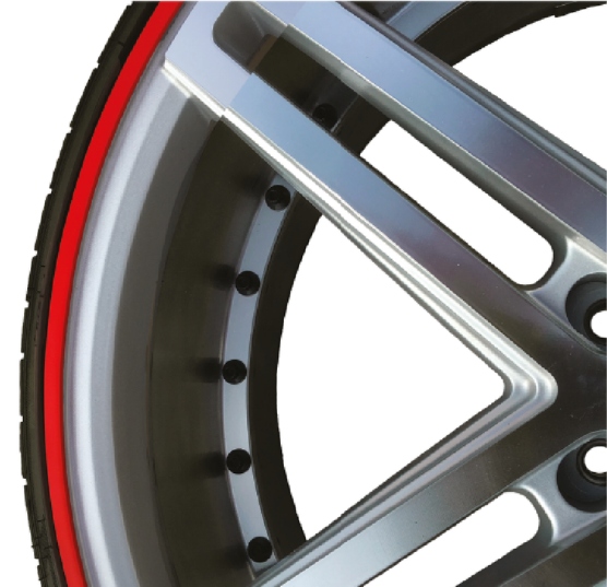 Набір з 4 кілець для обода RIMSAVERS-червоний