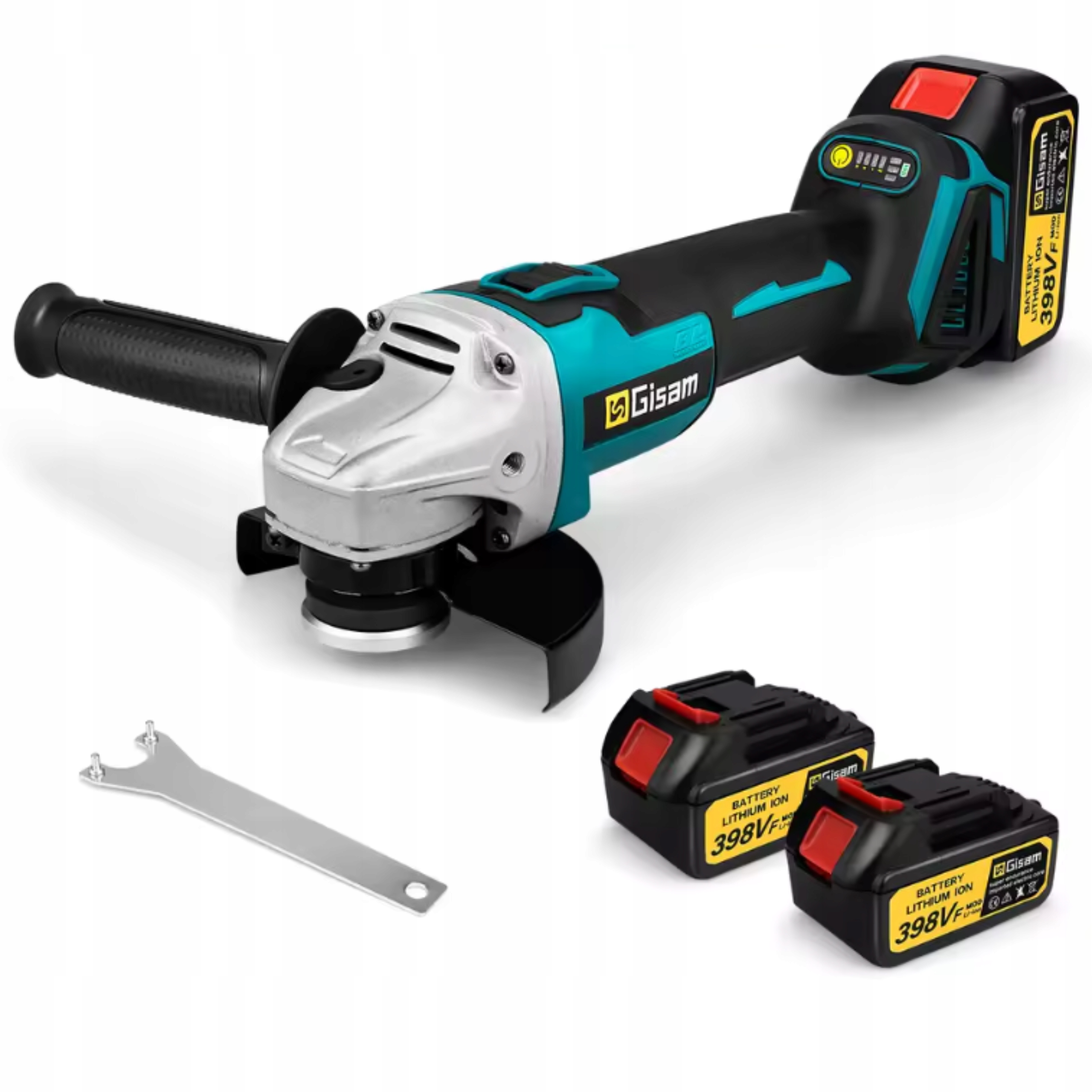 Úhlová Bruska Bezkartáčová 2000 W Akumulátorová 125 mm pro kov a kameny