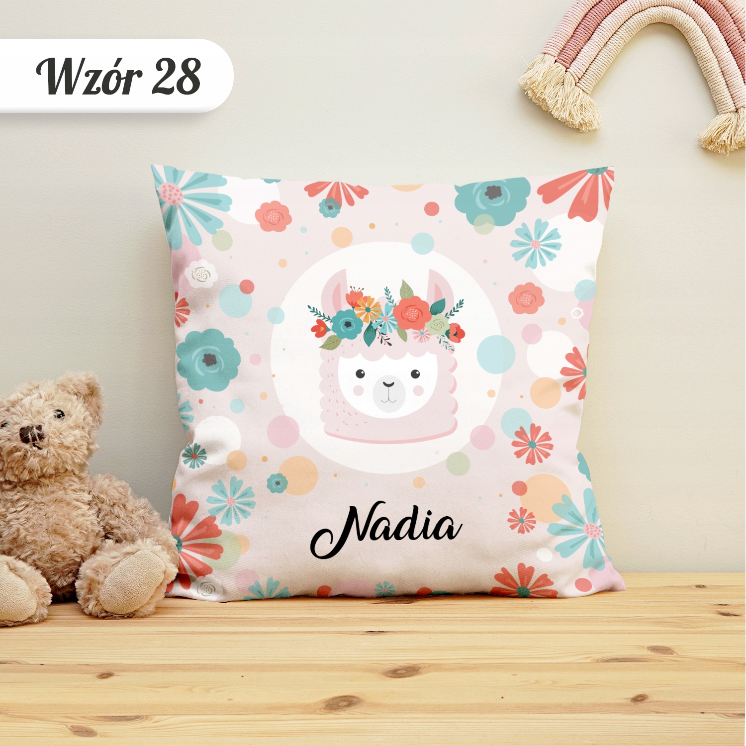 PODUSZKA Z IMIENIEM DZIEŃ DZIECKA PODUSZKA DO PRZEDSZKOLA DLA DZIECKA Rodzaj inny