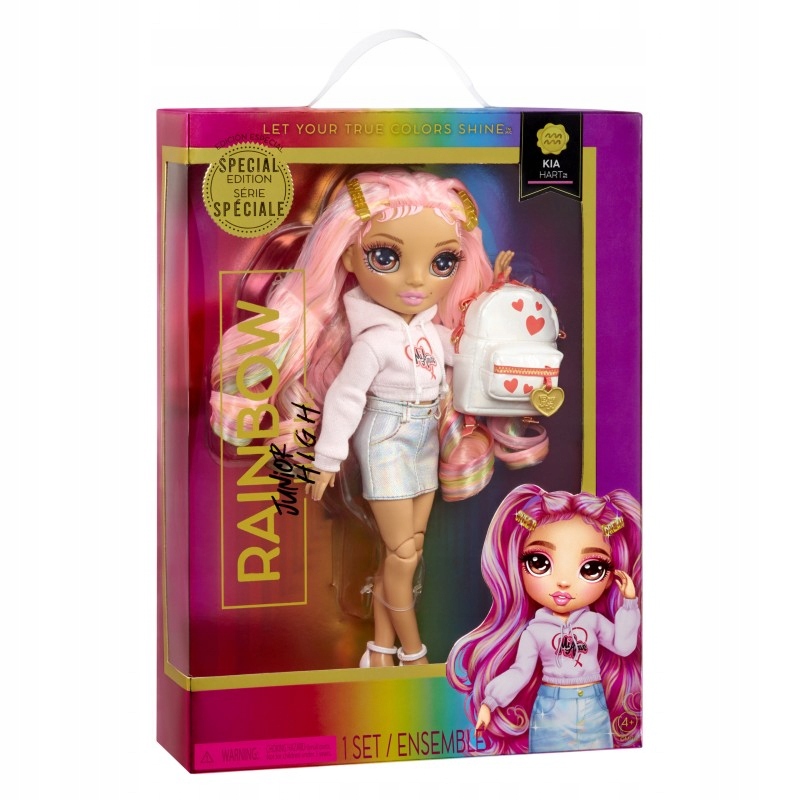 Rainbow High Special Edition Lalka Junior High Kia Hart +4 lata