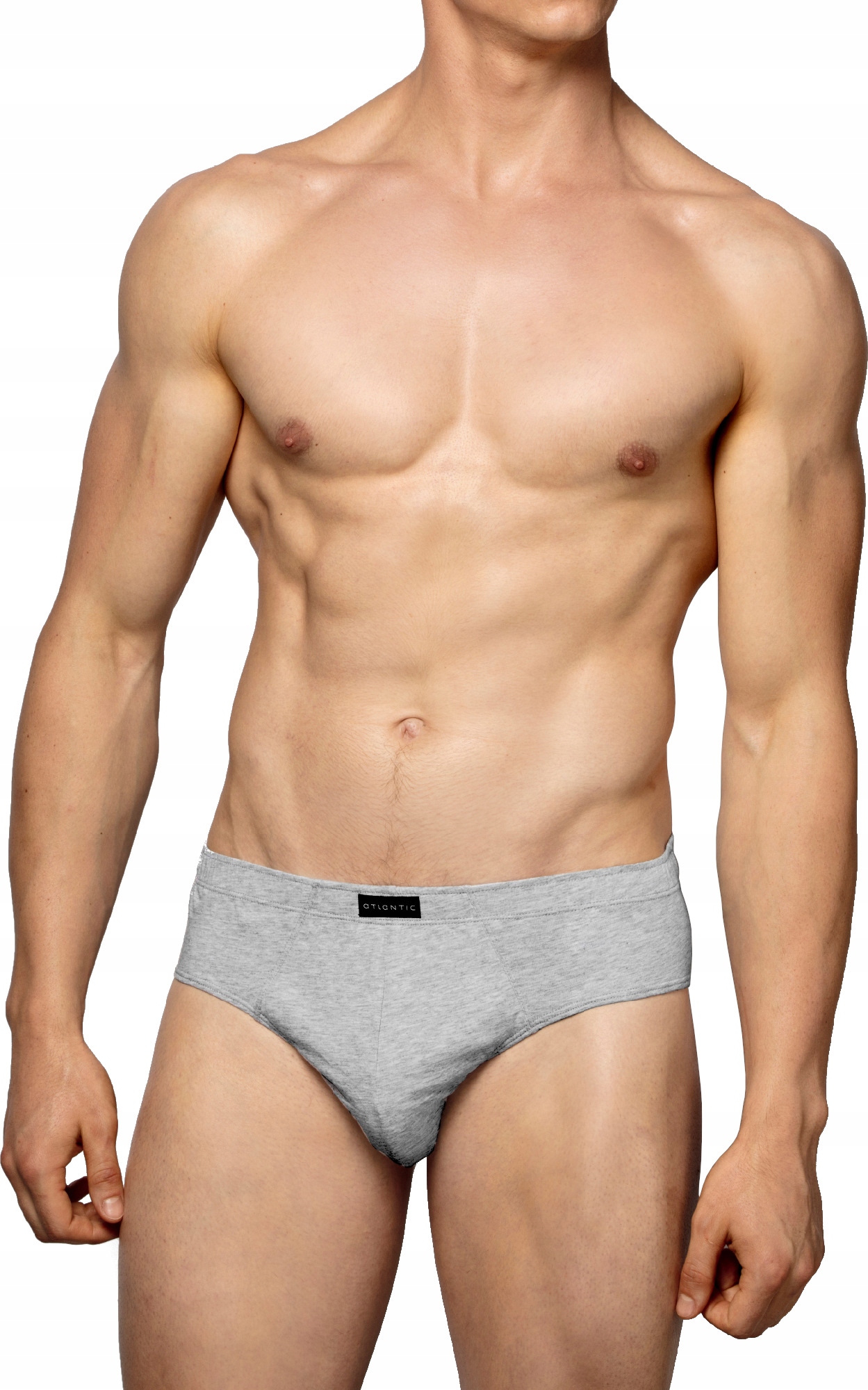 SLIPY ATLANTIC MĘSKIE MAJTKI BMP006 CLAS SZARE XXL