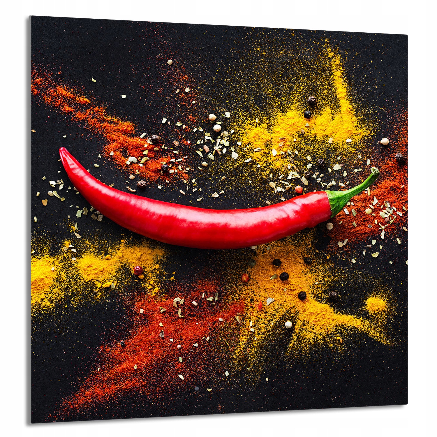 Skleněný Panel Do Kuchyně 60x65 Chilli Tvrzené Sklo
