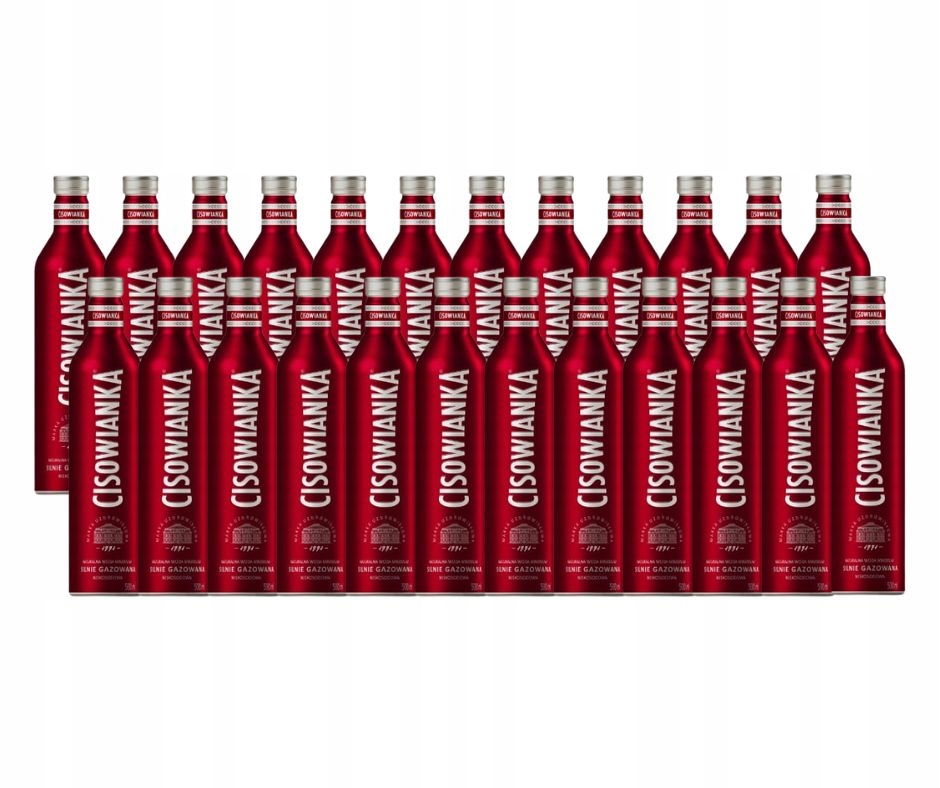 Levně Voda Cisowianka Silný Gaz hliníková láhev 500 ml 24 ks
