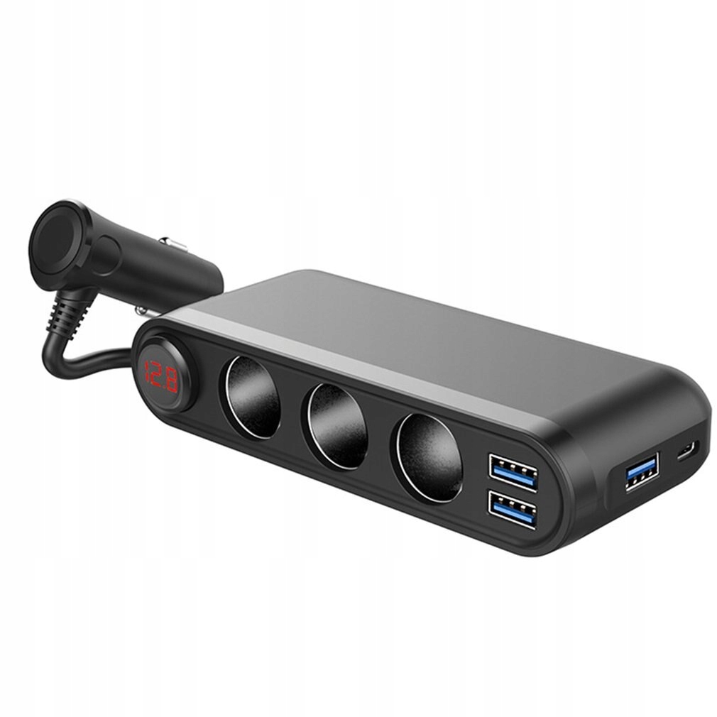 6935461259985 - Cigarette Lighter Splitter Quick Charge 120W 3.0 C