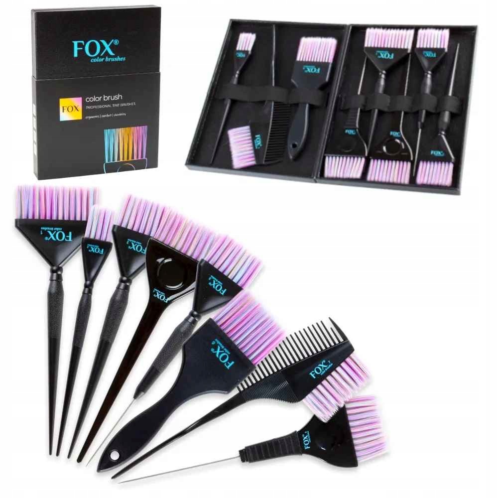 Pędzelki zestaw Fox Color Brushes 8 szt.