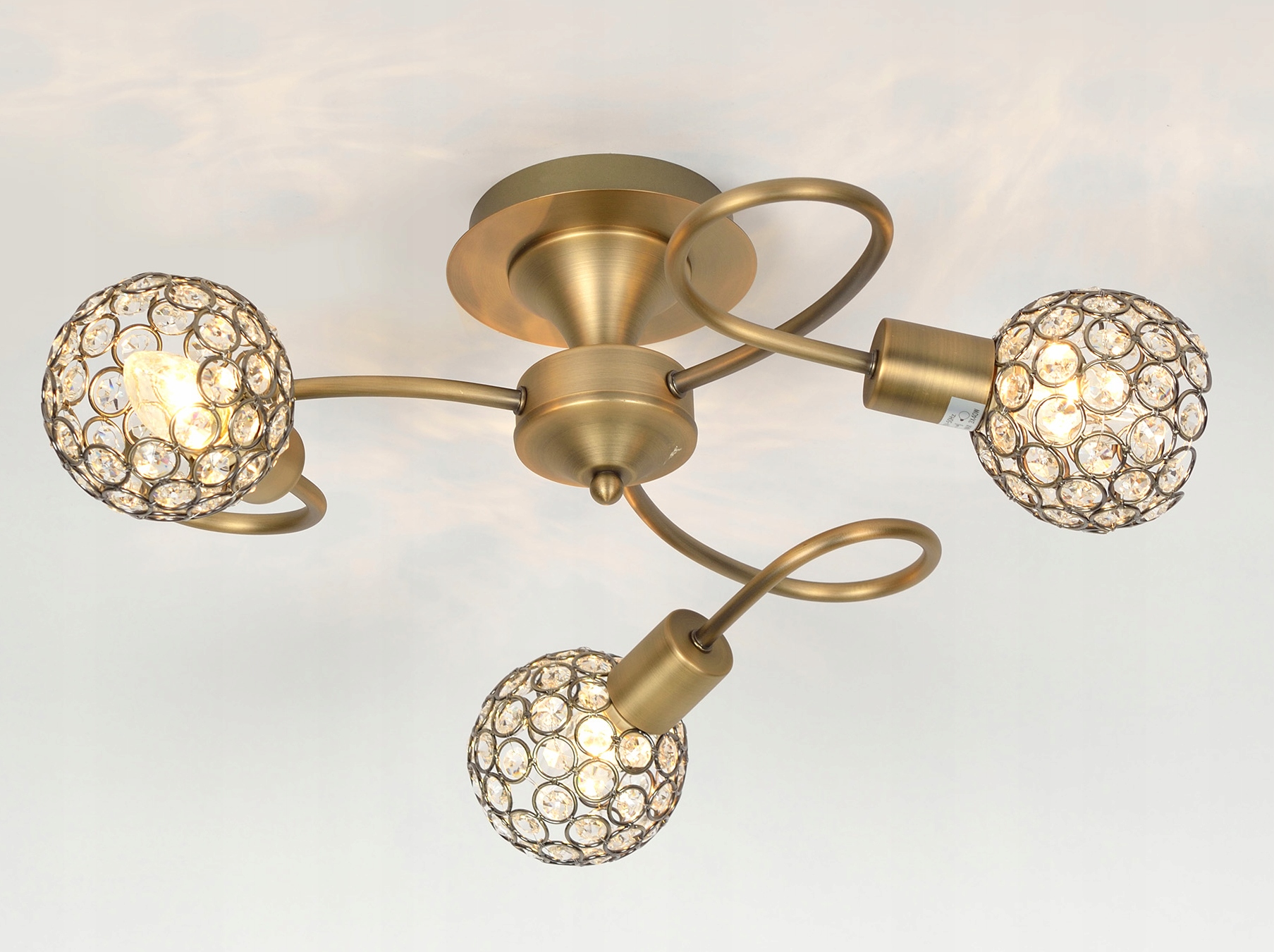 

Lampa Sufitowa Wisząca Żyrandol Kryształki Klara