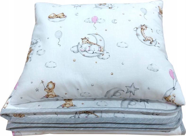 Pościel 75x100 do przedszkola + poduszka + imię