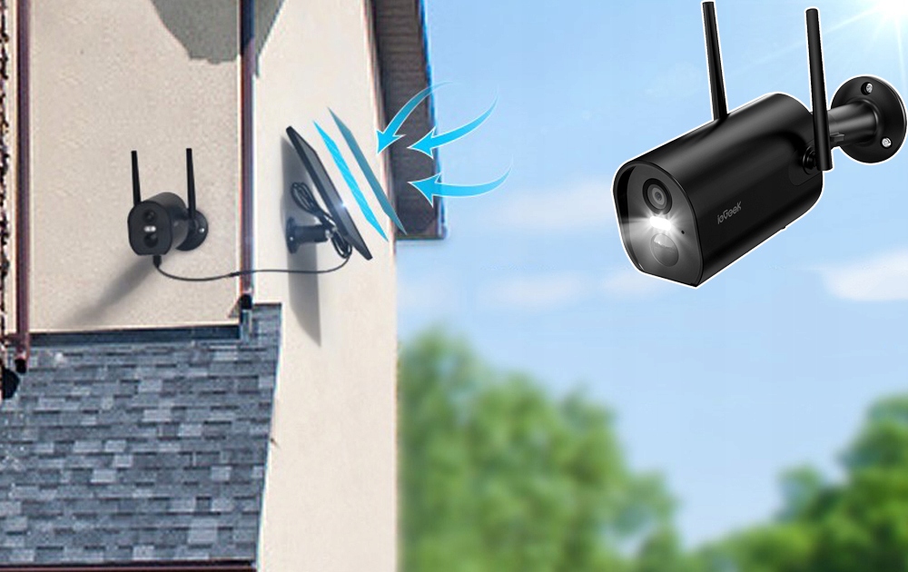 Kamera Zewnętrzna Akumulator WiFi IP 2K 3MPx 4x Zoom Czarne na 15000mAh Kod producenta ZS-GX2S 2K 3MPx 4x Zoom Akumulator