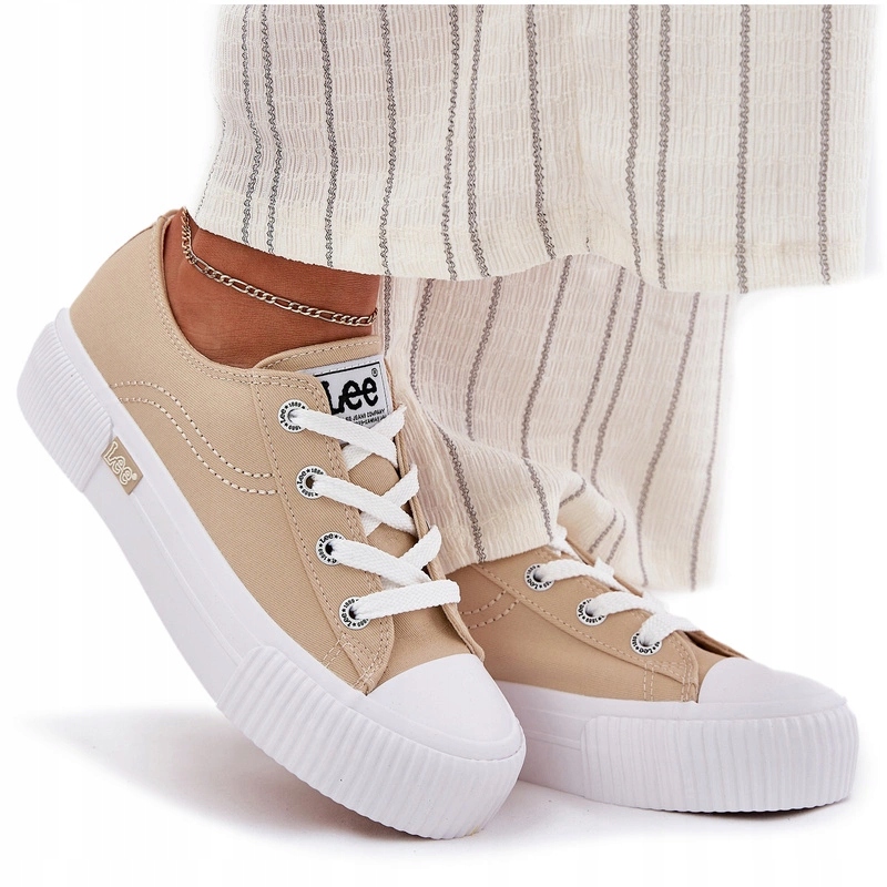 Dámské Tenisky Na Platformě Lee Isla C Women Low 50251001 Béžové 40