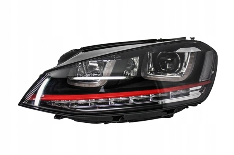 Reflektory 3D LED DRL do VW Golf 7 VII 12 17 R20 Installation side Front