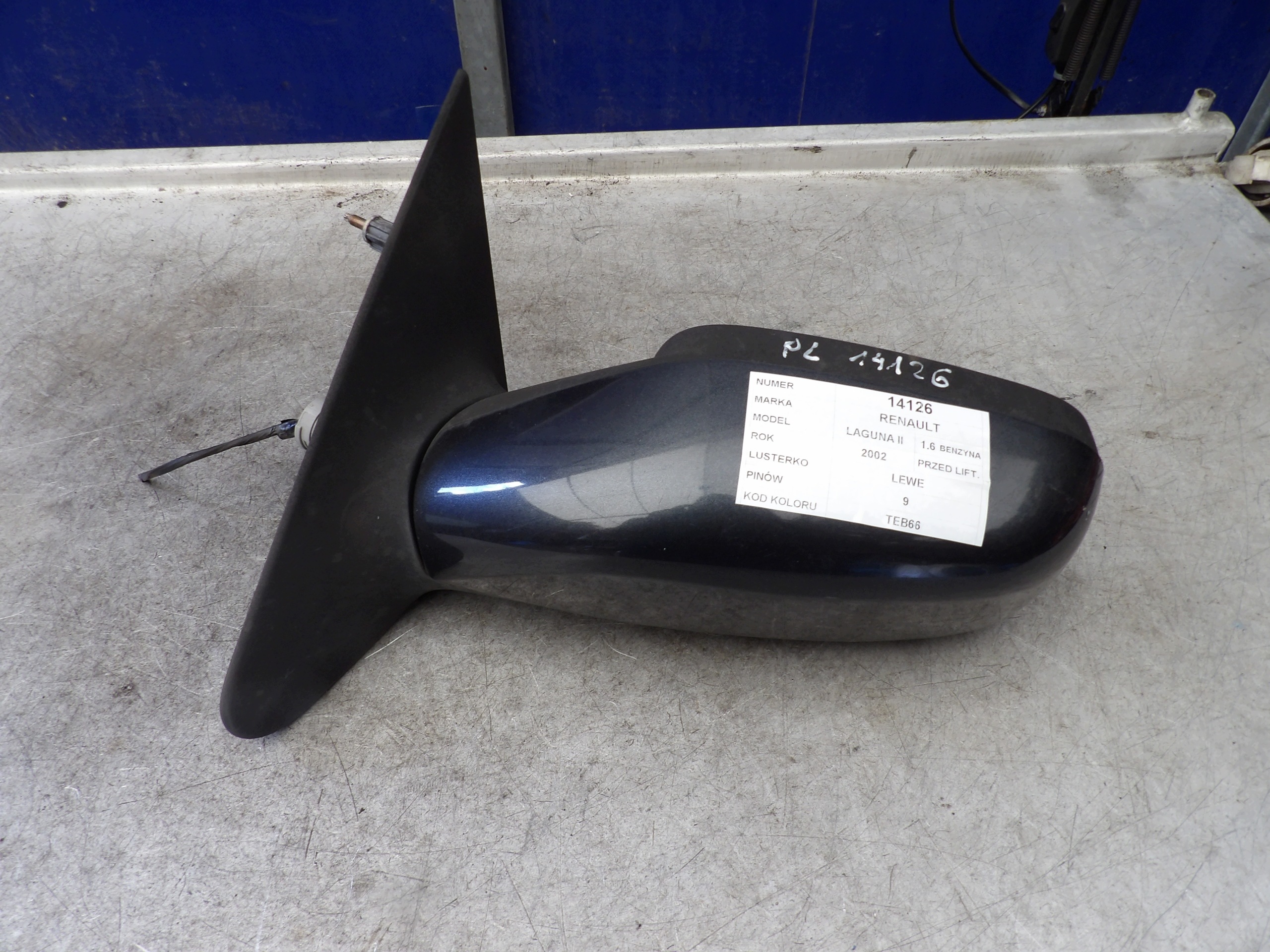 Renault Laguna II mirror left 9 vertical TEB66