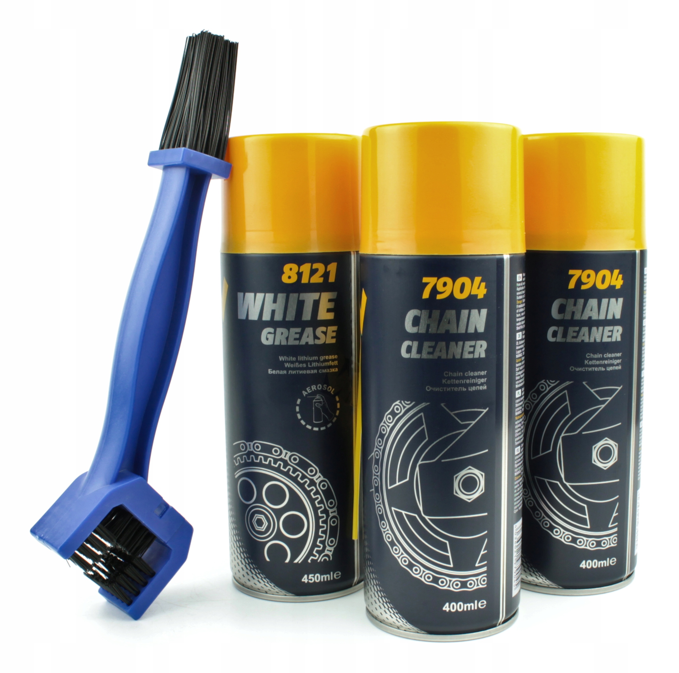 

Spray smar szczotka do czyszczenia łańcucha Mannol