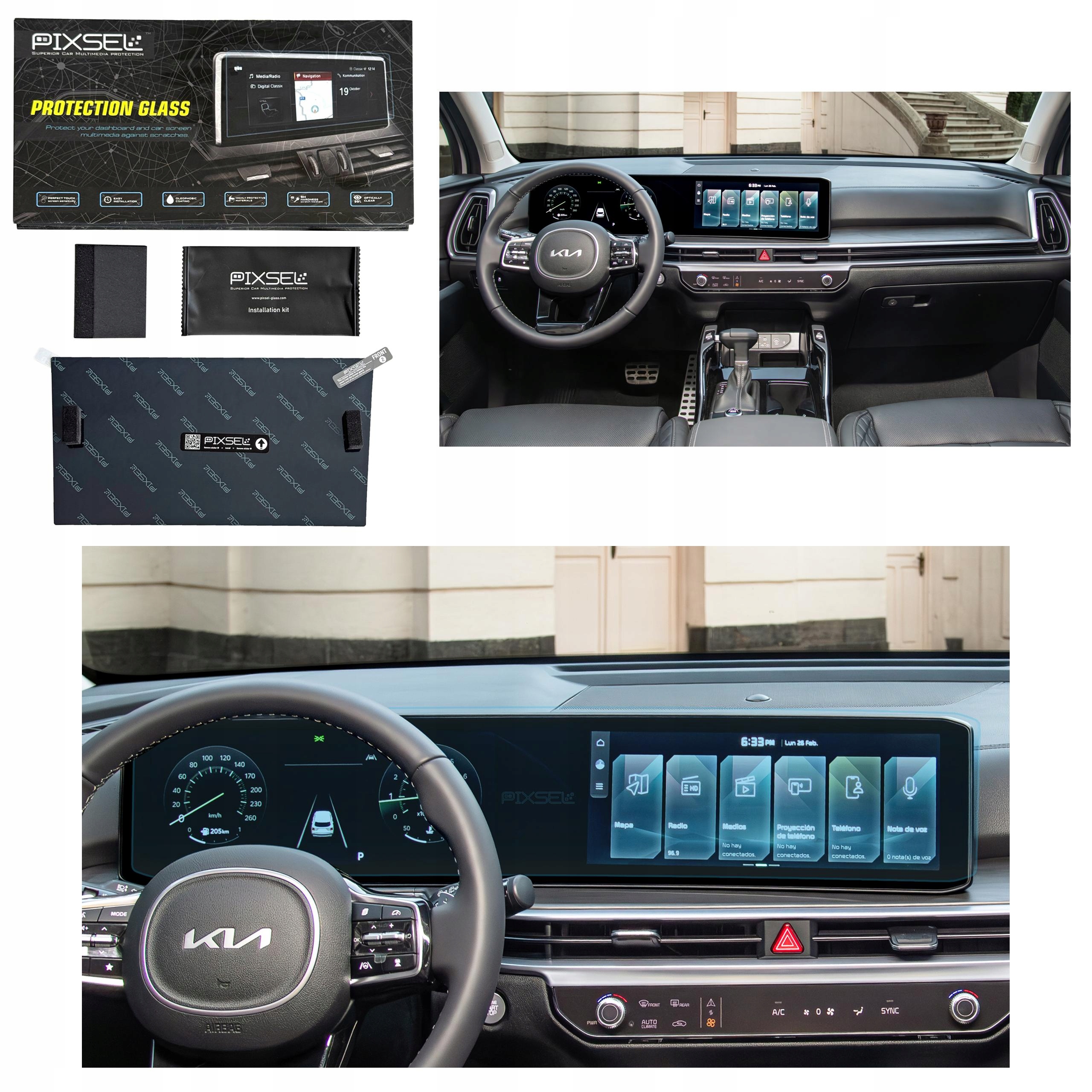 Antyodciskowe Matowe Szkło Ochronne Kia SORENTO-28.5“ 2024-