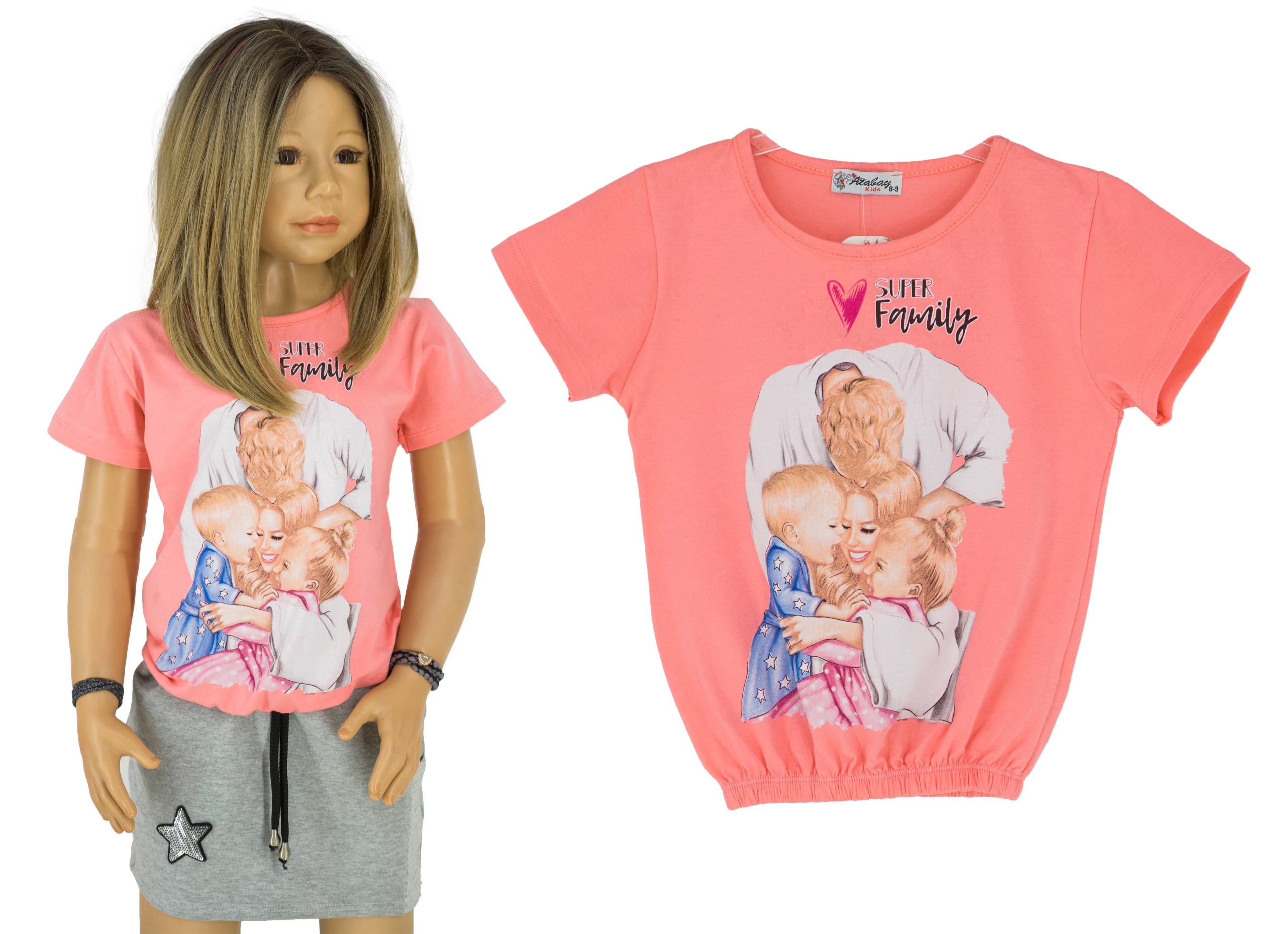 

P173A T-Shirt koszulka bluzka z gumką rozmiar 122