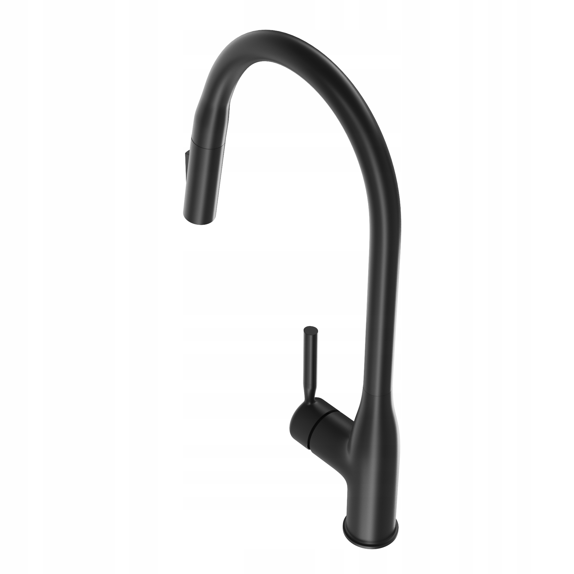 Kuchynská Batéria Čierna Výsuvná Výtoková Kohútiková Dvojfunkčná Fossa