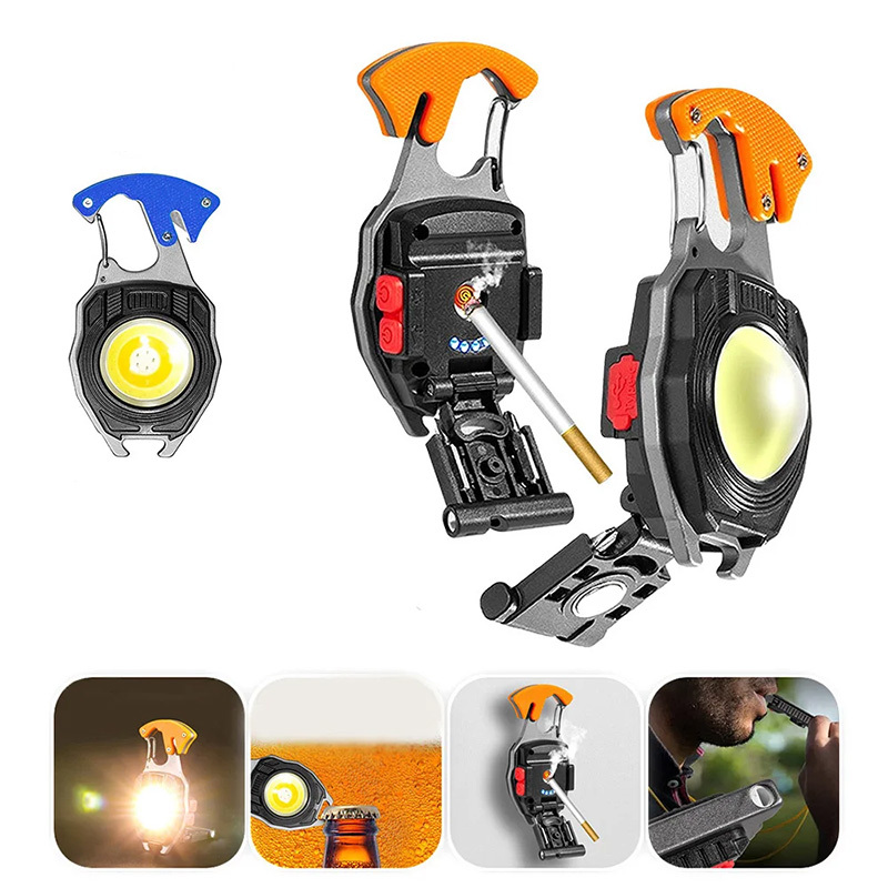 Latarka Mini LED Breloczek W5147 Typ C z 2 bitami niebieska Stan opakowania oryginalne