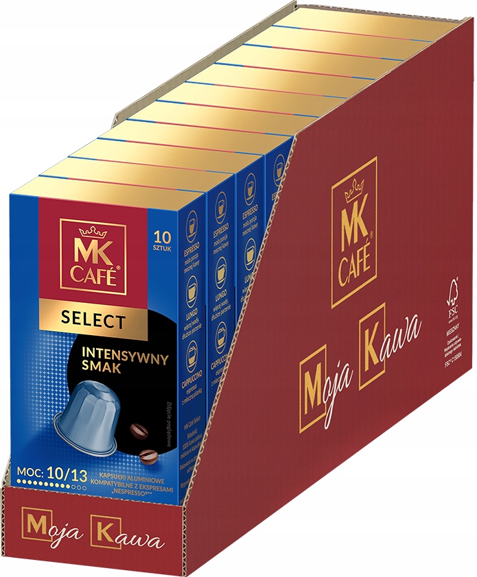 Zestaw Kapsułki do ekspresu Nespresso Mk Cafe Select 100 sztuk