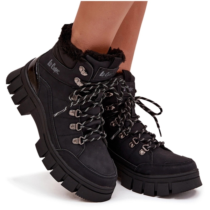 Dámské Zateplené Zimní Boty Lee Cooper LCJ-25-31-3911 Černé 36