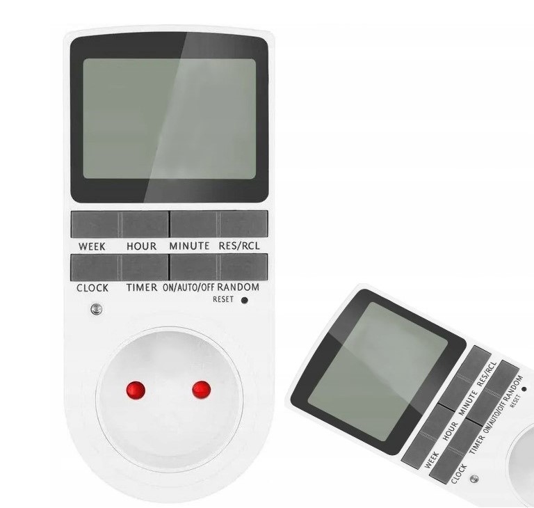 PROGRAMATOR CZASOWY TIMER WŁĄCZNIK WYŁĄCZNIK PRĄDU ENERGOOSZCZĘDNY CYFROWY