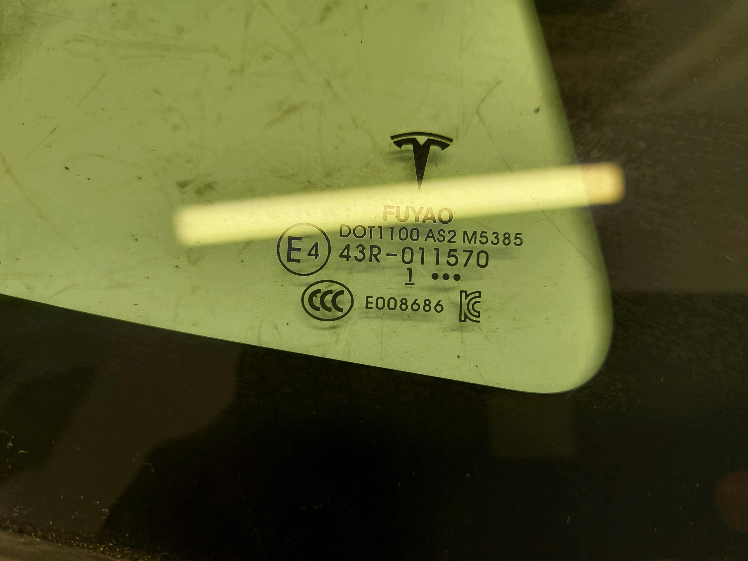 TESLA MODEL 3 2022r window rear part left 2021 AS2