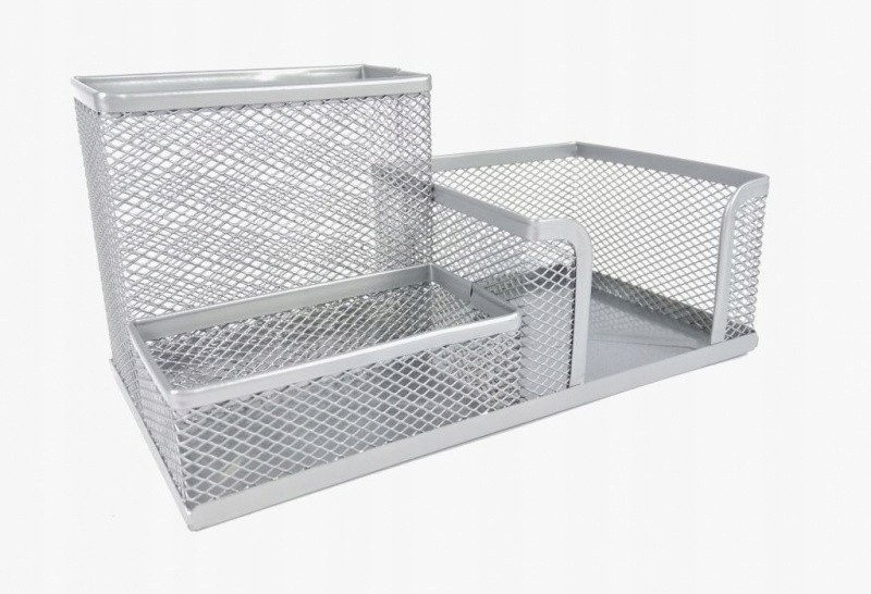 Metalowy PRZYBORNIK Biurowy na Długopisy Ołówki Kod producenta Biurowy Pojemnik na Przybory Długopisy