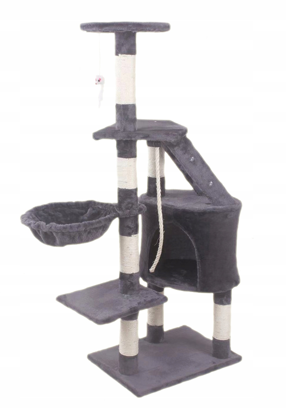 Levně Hawaj Škrabadlo Pro Kočky 125 CM Tmavě Šedá 8012DG