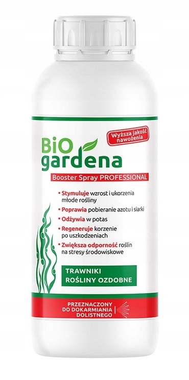 Nawóz dolistny do trawnika BioGardena Booster 1l