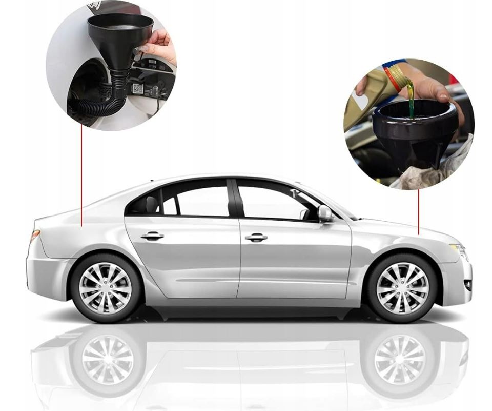 LEJEK DO PALIWA OLEJU PŁYNÓW BAKU GIĘTKI Z SITKIEM DUŻY BENZYNY ROPY WODY Kod producenta LEJ DO BAKU LEOBYE