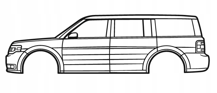 nástěnná dekorace Obraz Auto Ford Flex 2019
