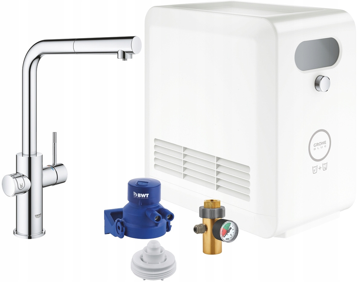 Grohe Blue Professional bateria kuchenna z wyciąganą wylewką 31326002 chrom