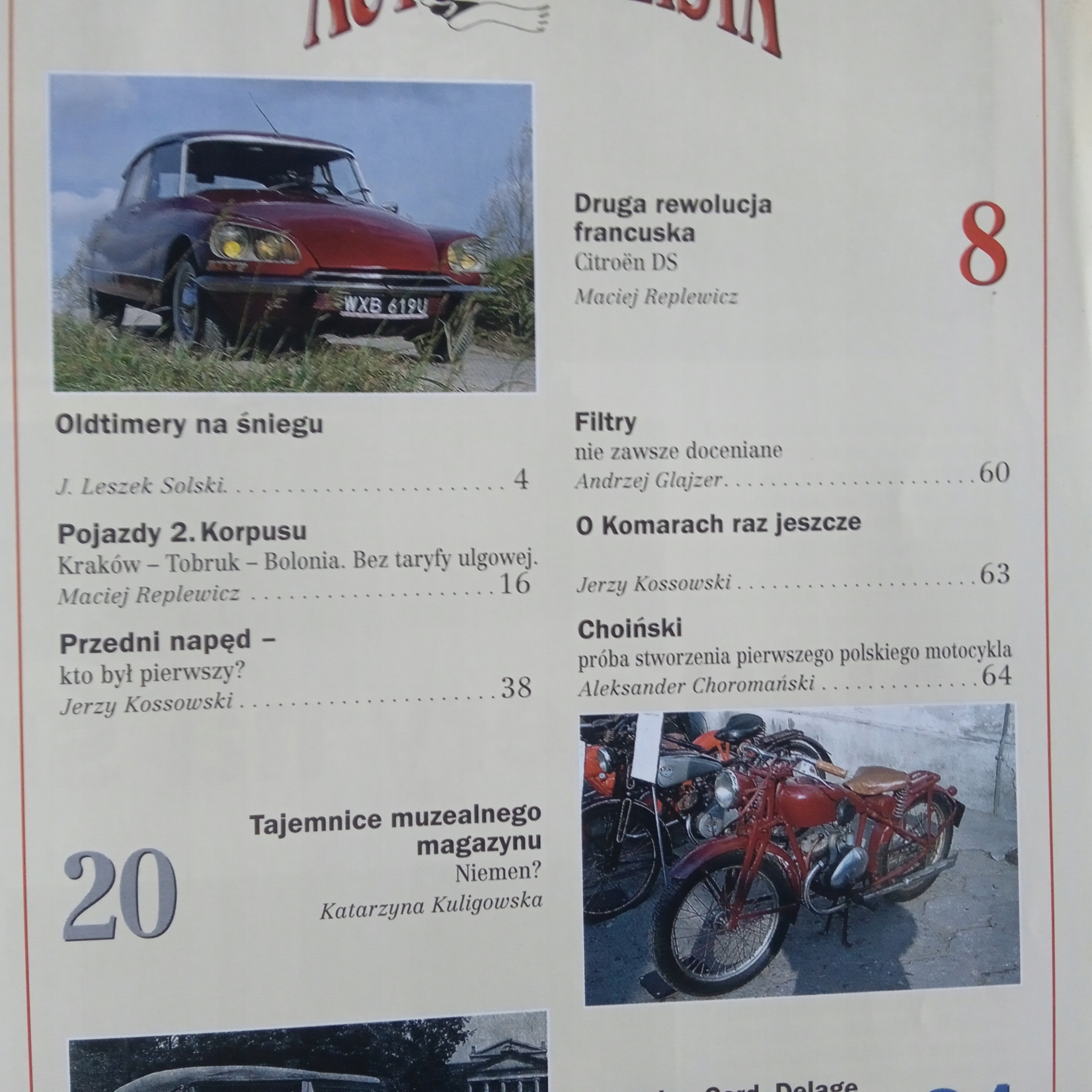 Automobilista. Nr 2 / 2007 r. ISSN 15077357