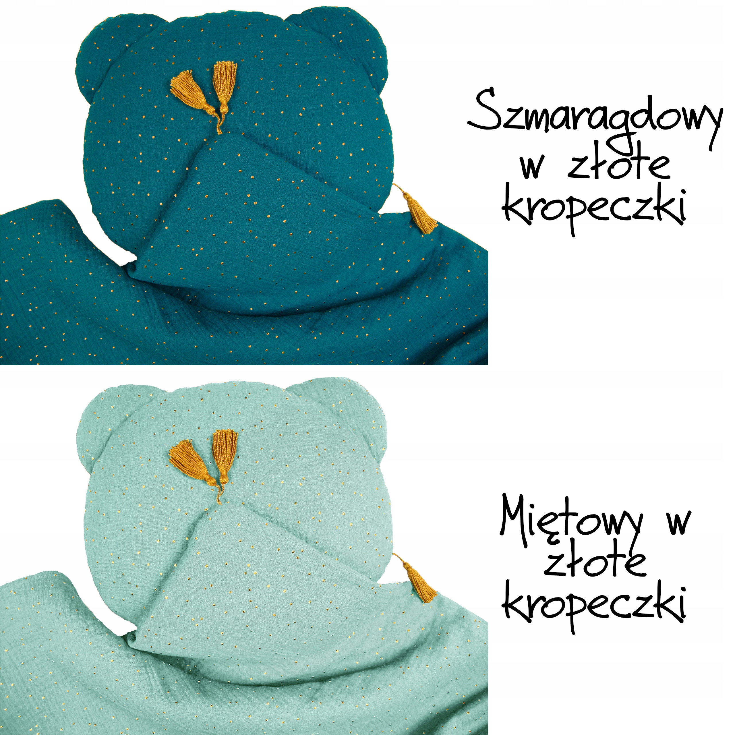 Poduszka MUŚLINOWA __ Frędzelki __ 40x60 PIKOWANA Bohater brak