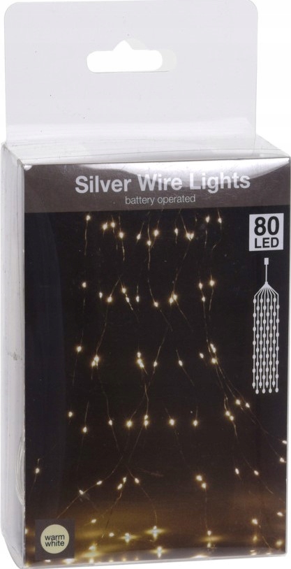 

Lampki Choinkowe 80LED Girlanda Ciepły Biały 154