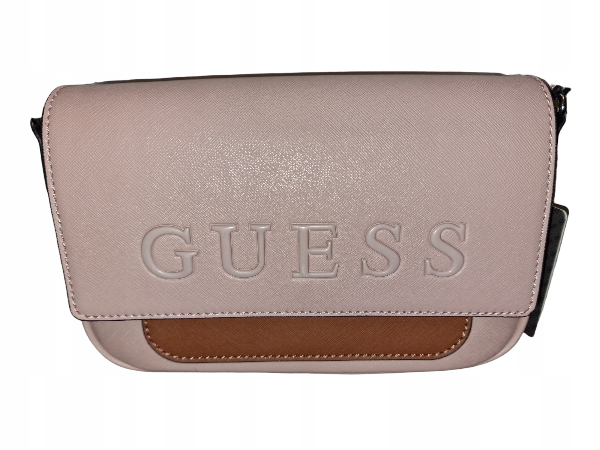 Taška z eko kůže Guess peněženka Crossbody růžová