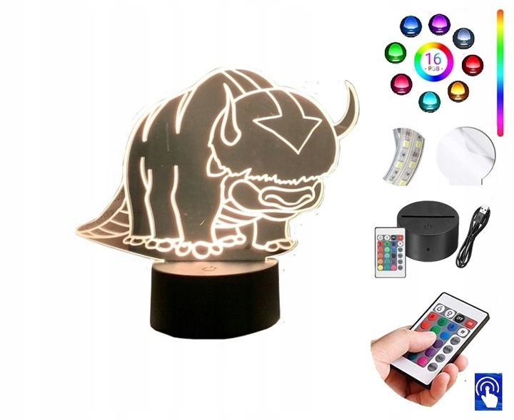 Lampka Nocna Appa Awatar 16 kolorów LED PLEXIDO