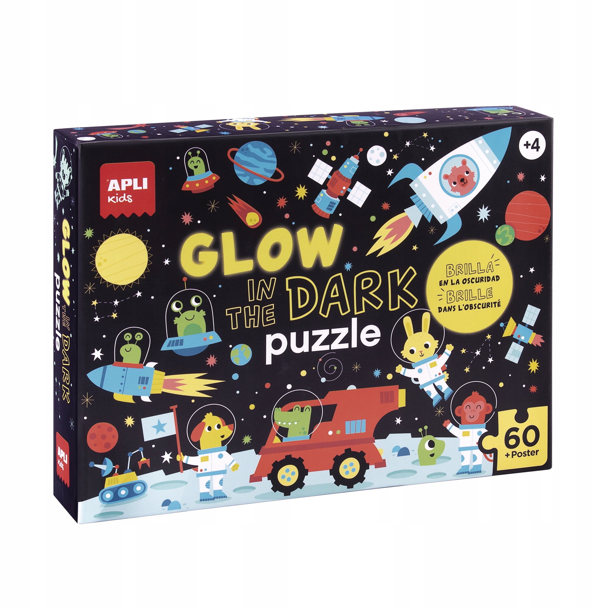 

Puzzle świecące w ciemności Apli Kids Kosmos 4+