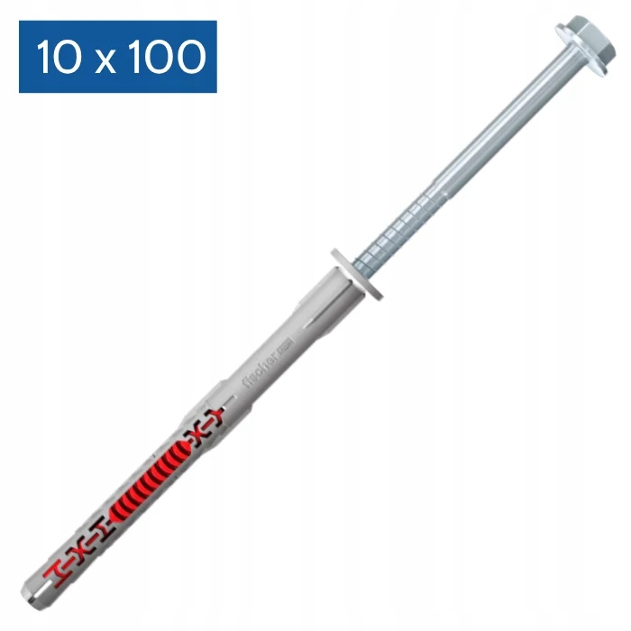 Fischer DuoXpand 10x100 Fus rámový kolík so skrutkou, 50 ks