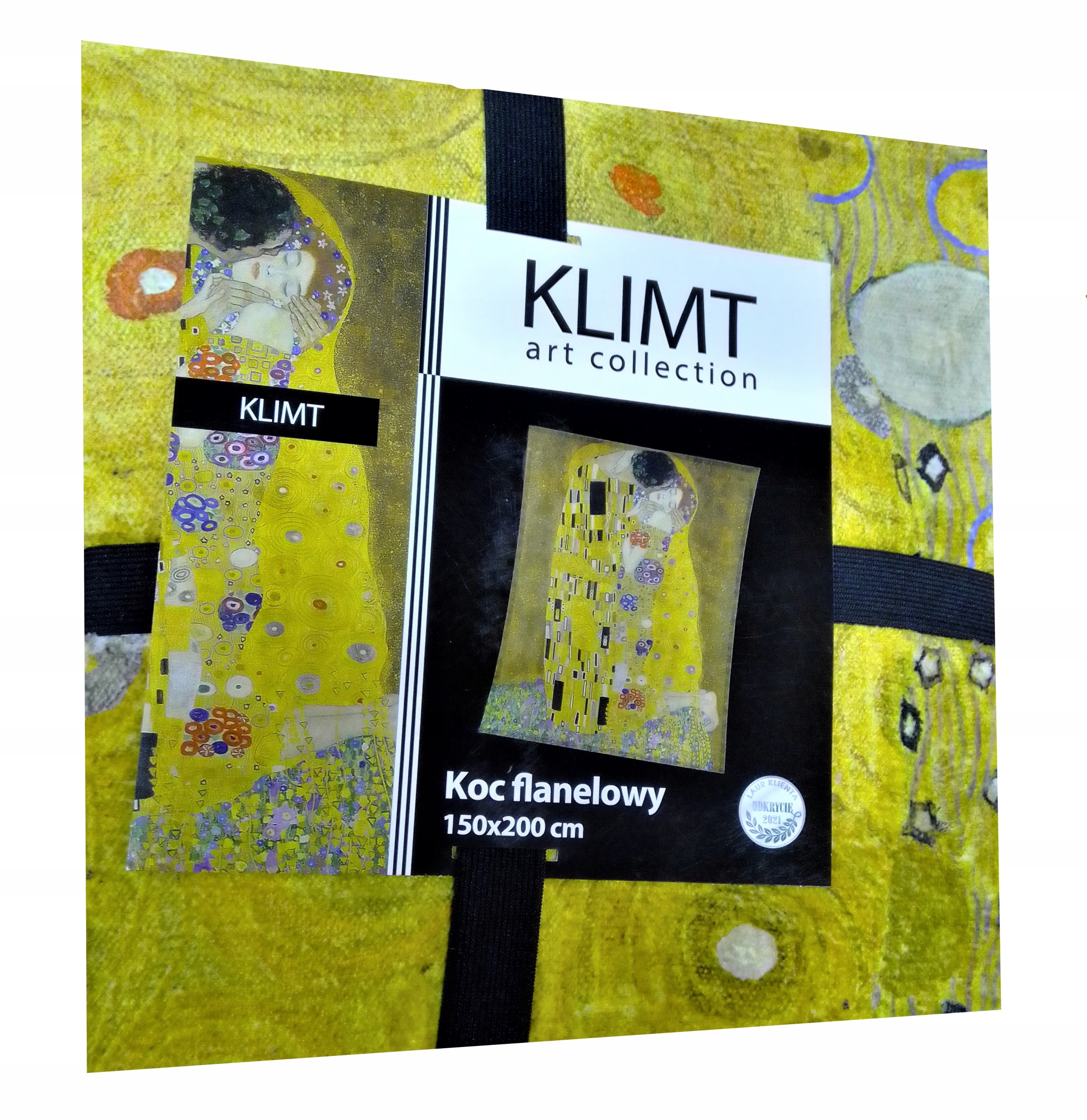

Koc flanelowy Klimt pocałunek 150x200