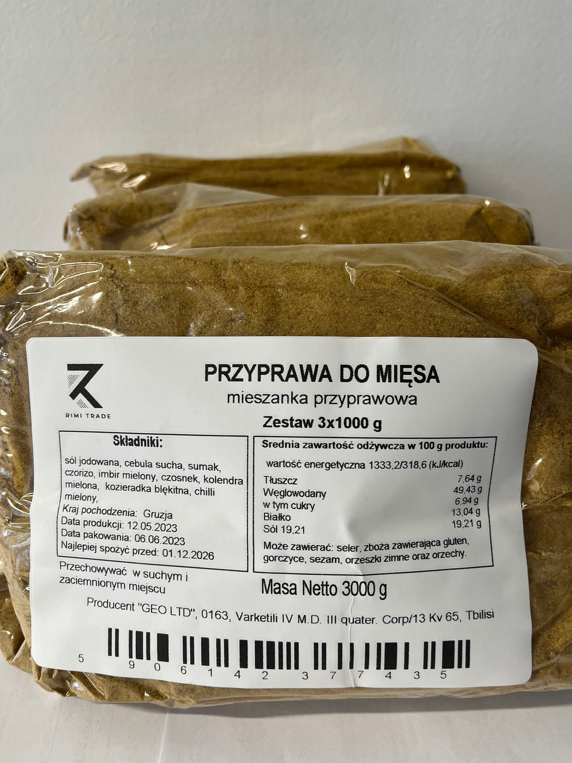 Levně Koření na maso sada 3x1000 g Výrobce Gruzie