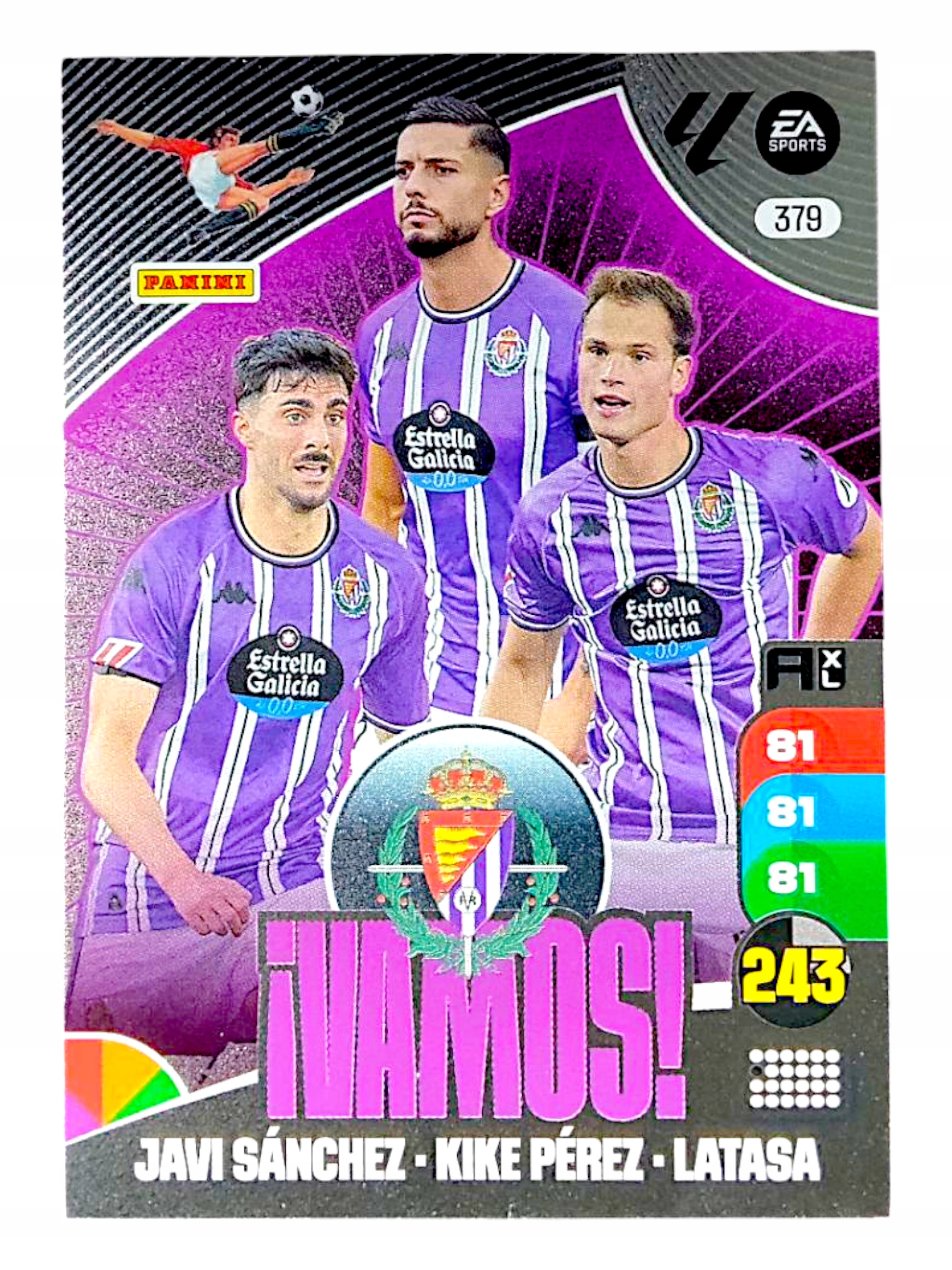 Panini La Liga 2024-2025 Vamos 379 Real Valladolid Perez Sanchez