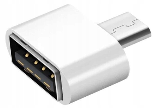 

Adapter Micro Usb Host Usb Otg biały