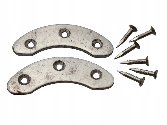 Blaszki metalowe ochraniacze na fleki obcasy 47 x 13 mm