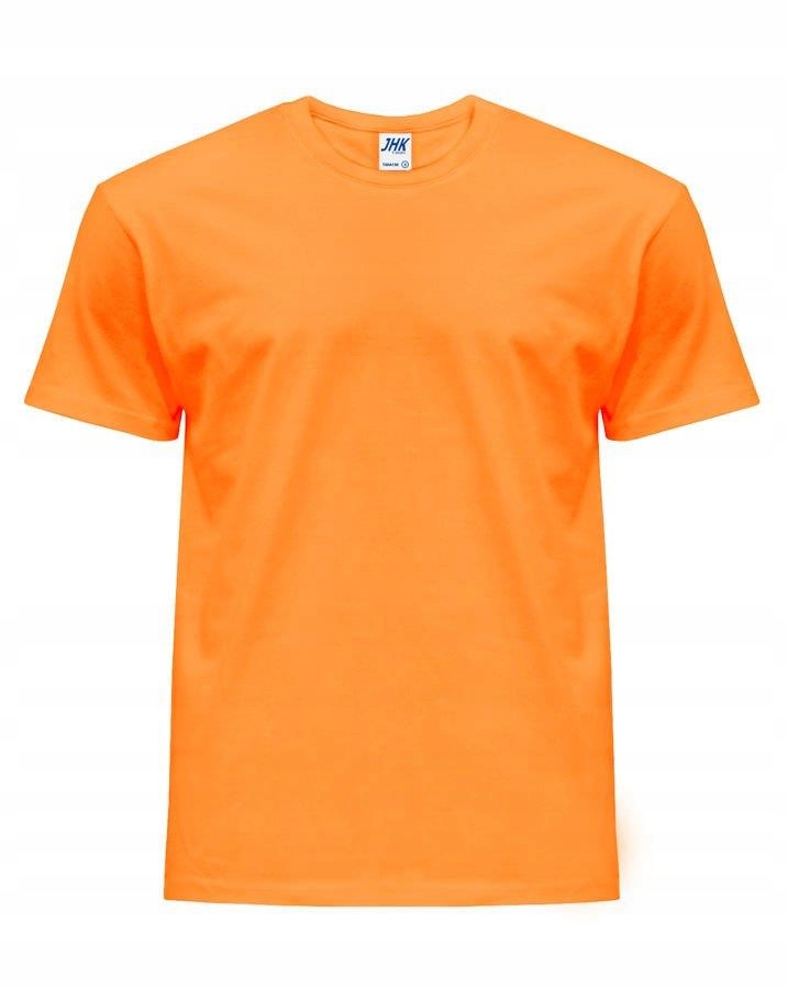 

T Shirt gładki męski Bawełna Jhk neon pom. L
