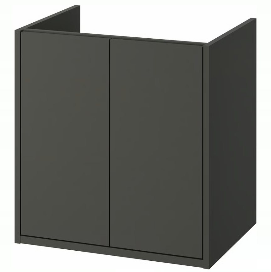 Ikea Havback Skrinka pod umývadlo, tmavosivá, 60x48x63 cm